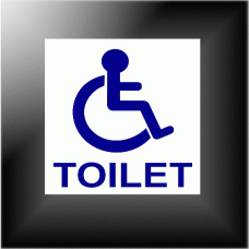 1 x Disabled Toilet Sticker - Disability Sign